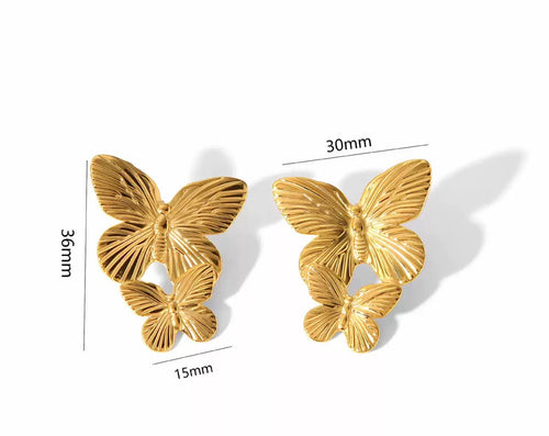 Butterfly Drop Studs