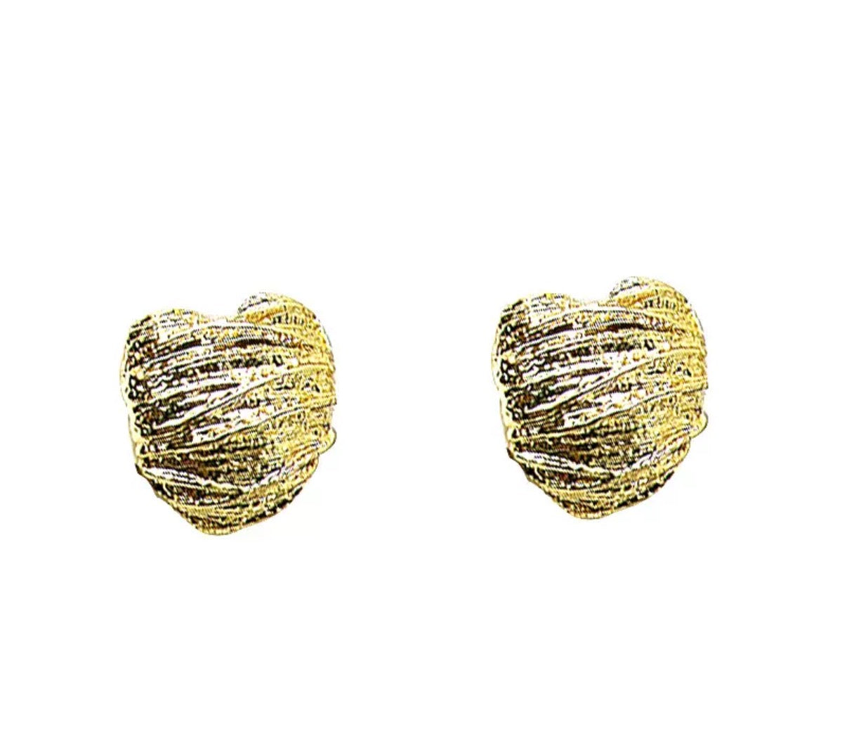 Gold Heart Earrings
